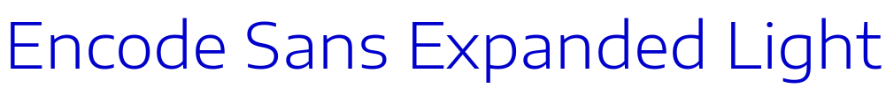 Encode Sans Expanded Light लिपि